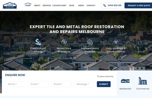 Seven Roofing website