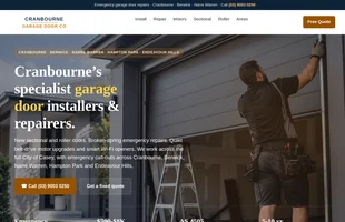 Cranbourne Garage Door Co website